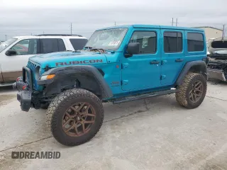 2020 Jeep Wrangler Unlimited Recon with VIN 1C4HJXFN3LW124471, listed as a Copart auction lot 51816875 with 56,322 mi miles and Salvage title. Bid and sale history available at DreamBid. Image 1.