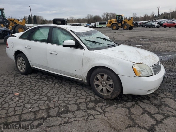 2007 Mercury Montego with VIN 1MEHM40127G615480, listed as a Copart auction lot 85570314 with 0 mi miles and Salvage Title. Bid and sale history available at carsss.com. Image 4.
