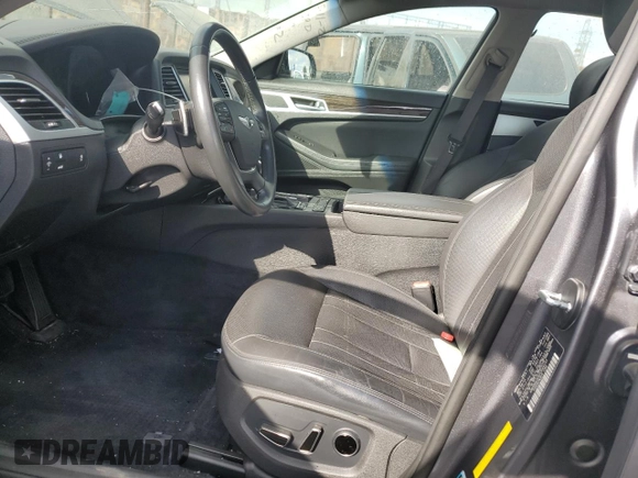 2015 Hyundai Genesis 3.8L with VIN KMHGN4JE6FU049153, listed as a Copart auction lot 71475544 with 87,477 mi miles and Salvage Title. Bid and sale history available at carsss.com. Image 7.