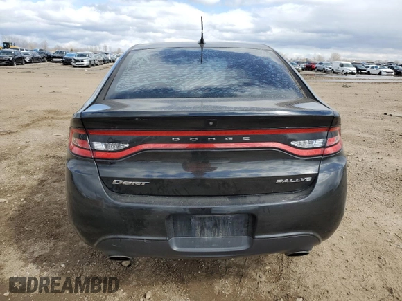 2013 Dodge Dart Rallye with VIN 1C3CDFBA3DD309894, listed as a Copart auction lot 52138275 with 141,608 mi miles and Salvage Title. Bid and sale history available at carsss.com. Image 6.