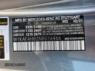2022 Mercedes-Benz C 300 z VIN W1KAF4HB2NR016466, wystawiony jako Copart lot #48747534 z przebiegiem 17 748 mil mil oraz . Historia ofert i sprzedaży dostępna na DreamBid. Obrazek 13.