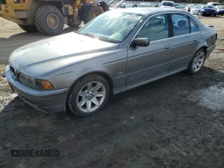 2002 BMW 5 Series 525iA with VIN WBADT43412GZ96236, listed as a Copart auction lot 42825325 with 254,554 mi miles and Salvage Title. Bid and sale history available at carsss.com. Image 1.