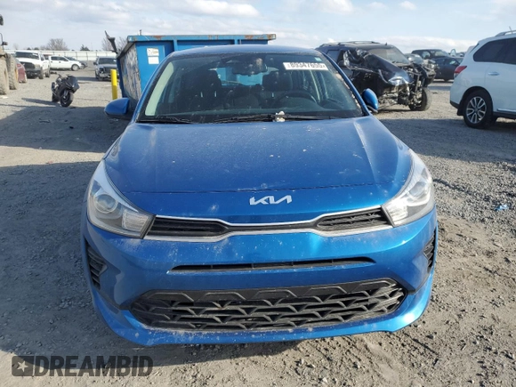 2022 Kia Rio S with VIN 3KPA25AD1NE437713, listed as a Copart auction lot 89347655 with 27,188 mi miles and Salvage Title. Bid and sale history available at DreamBid. Image 5.