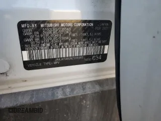 2022 Mitsubishi Outlander ES with VIN JA4J4TA80NZ006960, listed as a Copart auction lot 44315245 with 0 mi miles and Salvage Title. Bid and sale history available at carsss.com. Image 13.
