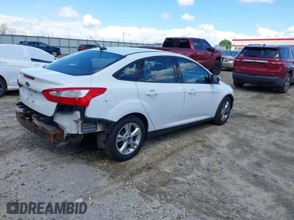 2014 Ford Focus SE with VIN 1FADP3F20EL265892, listed as a IAAI auction lot 41984052 with 86,865 mi miles and . Bid and sale history available at carsss.com. Image 4.