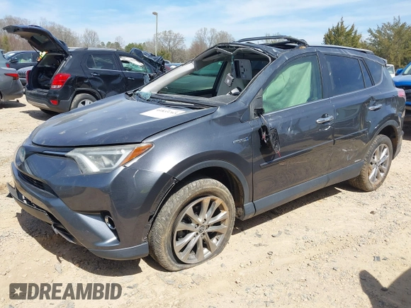 2016 Toyota RAV4 Hybrid Limited with VIN JTMDJREV7GD047729, listed as a IAAI auction lot 41833765 with 114,830 mi miles. Bid and sale history available at carsss.com. Image 17.