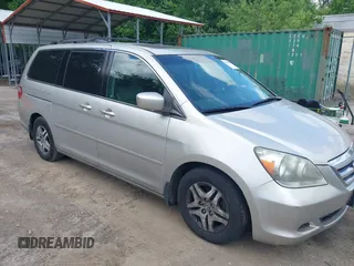 2006 Honda Odyssey EX-L z VIN 5FNRL38786B442374, wystawiony jako IAAI lot #42300958 z przebiegiem 338 841 mil mil oraz . Historia ofert i sprzedaży dostępna na DreamBid. Obrazek 1.