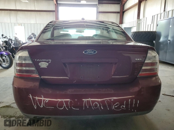 2008 Ford Taurus SEL with VIN 1FAHP24W38G146555, listed as a Copart auction lot 62092825 with 104,180 mi miles and Salvage title. Bid and sale history available at DreamBid. Image 6.