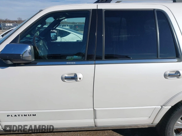 2015 Ford Expedition Platinum with VIN 1FMJU1LT5FEF39404, listed as a IAAI auction lot 41435543 with 147,218 mi miles and . Bid and sale history available at DreamBid. Image 14.