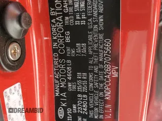 2011 Kia Sportage EX with VIN KNDPCCA26B7075660, listed as a Copart auction lot 53166135 with 158,127 mi miles and Clean title. Bid and sale history available at DreamBid. Image 13.