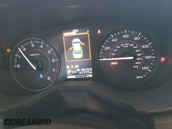 2021 Subaru Crosstrek Premium with VIN JF2GTAPC5M8266862, listed as a Copart auction lot 64136355 with 41,777 mi miles and Salvage title. Bid and sale history available at DreamBid. Image 9.