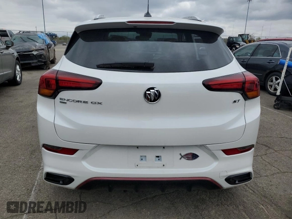 2023 Buick Encore GX Essence with VIN KL4MMGSL7PB126936, listed as a Copart auction lot 53088395 with 20,167 mi miles and Salvage title. Bid and sale history available at DreamBid. Image 6.