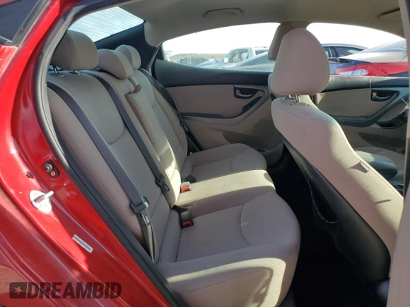 2014 Hyundai Elantra SE z VIN KMHDH4AE6EU145552, wystawiony jako Copart lot #56427085 z przebiegiem 74 753 mil mil oraz Szkoda całkowita • Salvage title. Historia ofert i sprzedaży dostępna na DreamBid. Obrazek 10.