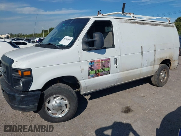 2008 Ford Econoline Cargo Commercial with VIN 1FTNE24W58DA25286, listed as a IAAI auction lot 41443439 with 316,959 mi miles and . Bid and sale history available at carsss.com. Image 2.