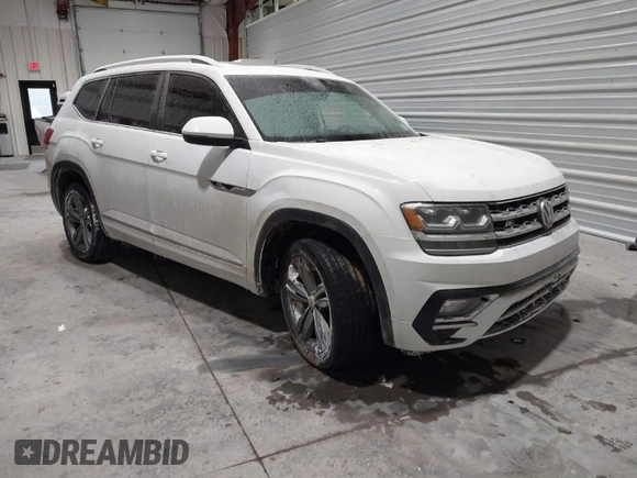 2019 Volkswagen Atlas SE z VIN 1V2XR2CA0KC595596, wystawiony jako IAAI lot #41410019 z przebiegiem 103 336 mil mil oraz . Historia ofert i sprzedaży dostępna na DreamBid. Obrazek 1.