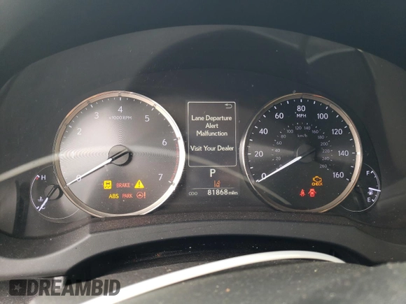 2017 Lexus IS with VIN JTHBA1D27H5049328, listed as a Copart auction lot 50242855 with 81,868 mi miles and Salvage Title. Bid and sale history available at carsss.com. Image 9.