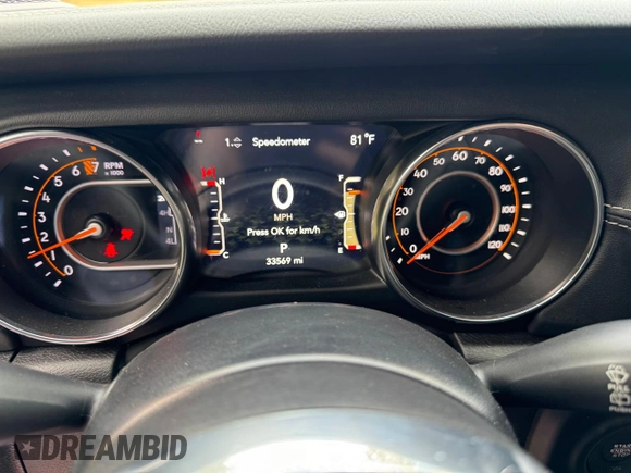 2022 Jeep Wrangler Unlimited Sahara Altitude with VIN 1C4HJXEG6NW248854, listed as a Copart auction lot 80591644 with 33,569 mi miles and Clean title. Bid and sale history available at DreamBid. Image 8.
