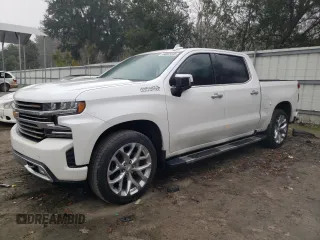 2019 Chevrolet Silverado 1500 High Country with VIN 3GCUYHEL7KG291171, listed as a Copart auction lot 44822445 with 0 mi miles and Salvage Title. Bid and sale history available at carsss.com. Image 1.