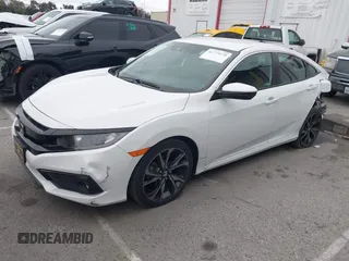 2019 Honda Civic Sedan Sport with VIN 2HGFC2F8XKH535296, listed as a IAAI auction lot 41775279 with 30,741 mi miles. Bid and sale history available at carsss.com. Image 2.