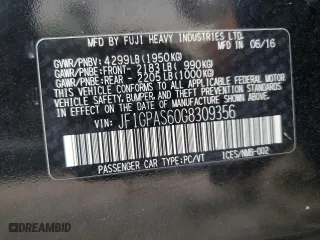 2016 Subaru Impreza Wagon 2.0i Sport Premium with VIN JF1GPAS60G8309356, listed as a Copart auction lot 76616044 with 111,307 mi miles and Salvage Title. Bid and sale history available at carsss.com. Image 14.