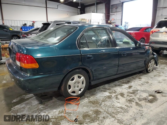 1998 Honda Civic EX with VIN 2HGEJ8642WH539768, listed as a Copart auction lot 87055024 with 126,726 mi miles and Salvage Title. Bid and sale history available at carsss.com. Image 3.