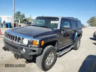 2007 Hummer H3 SUV with VIN 5GTDN13E278234502, listed as a Copart auction lot 75879284 with 202,011 mi miles and Clean Title. Bid and sale history available at carsss.com. Image 1.
