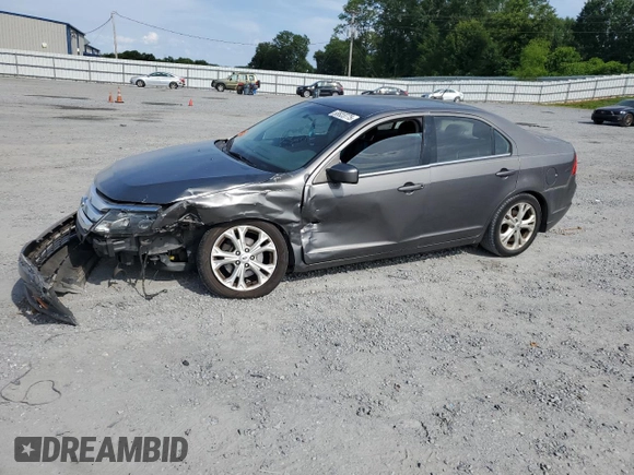 2012 Ford Fusion SE with VIN 3FAHP0HG9CR342931, listed as a Copart auction lot 58823775 with Not provided miles and Salvage title. Bid and sale history available at DreamBid. Image 1.