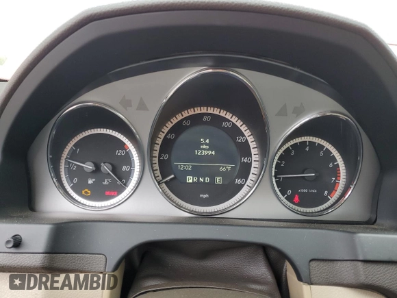 2011 Mercedes-Benz C with VIN WDDGF5EBXBR158693, listed as a Copart auction lot 51616425 with 123,994 mi miles and Salvage Title. Bid and sale history available at carsss.com. Image 9.