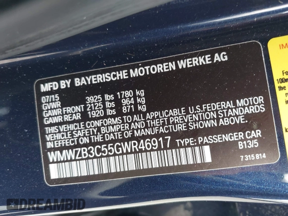 2016 MINI Countryman with VIN WMWZB3C55GWR46917, listed as a IAAI auction lot 42421995 with 23,157 mi miles and . Bid and sale history available at DreamBid. Image 9.