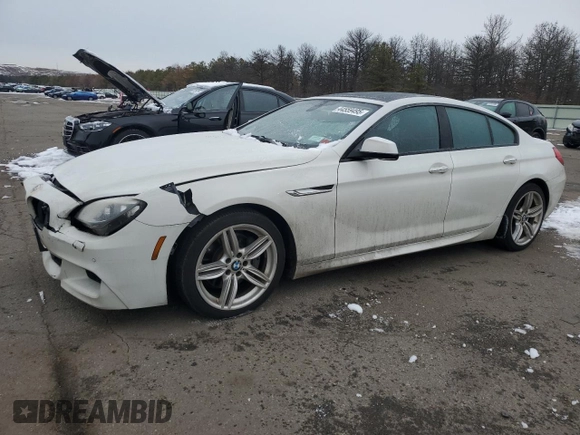 2015 BMW 6 Series 640i xDrive z VIN WBA6B8C55FD452972, wystawiony jako Copart lot #44559495 z przebiegiem 114 358 mil mil oraz Szkoda całkowita • Salvage title. Historia ofert i sprzedaży dostępna na DreamBid. Obrazek 1.
