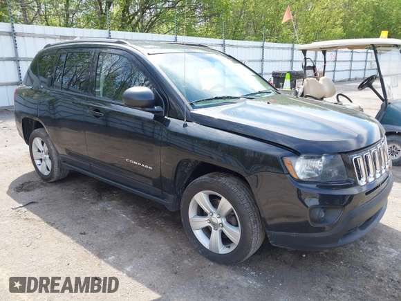 2016 Jeep Compass Sport with VIN 1C4NJCBA2GD641289, listed as a IAAI auction lot 42212542 with 121,447 mi miles and . Bid and sale history available at DreamBid. Image 1.