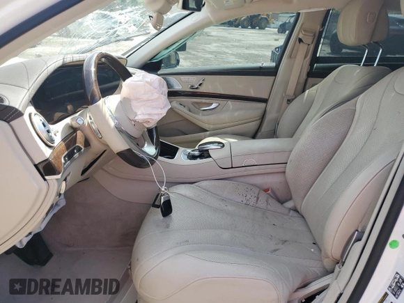 2019 Mercedes-Benz S 450 with VIN WDDUG6EB6KA461541, listed as a Copart auction lot 55125255 with 64,082 mi miles and Salvage title. Bid and sale history available at DreamBid. Image 7.