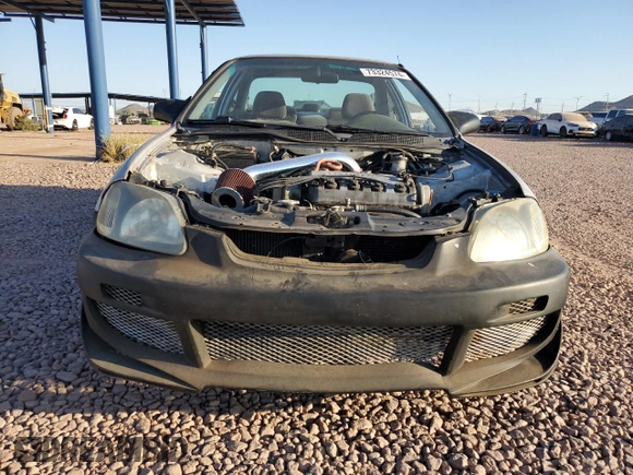 1996 Honda Civic DX with VIN 1HGEJ6123TL038087, listed as a Copart auction lot 73324574 with 159,772 mi miles and Salvage Title. Bid and sale history available at carsss.com. Image 5.