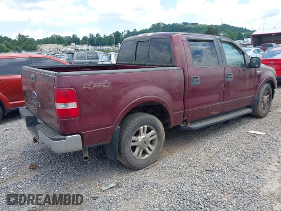 2005 Ford F-150 XLT with VIN 1FTPW14555FB55883, listed as a IAAI auction lot 42614075 with 126,234 mi miles and . Bid and sale history available at DreamBid. Image 4.