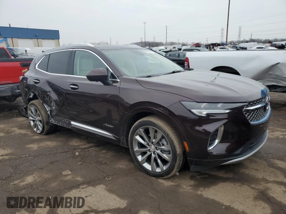 2021 Buick Envision Avenir with VIN LRBFZSR42MD091402, listed as a Copart auction lot 86379404 with 50,489 mi miles and Salvage Title. Bid and sale history available at carsss.com. Image 4.