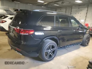 2023 Mercedes-Benz GLS 450 with VIN 4JGFF5KE8PA874580, listed as a Copart auction lot 46059574 with 12,557 mi miles and . Bid and sale history available at DreamBid. Image 3.