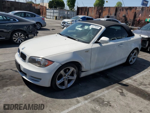 2010 BMW 1 Series 128i with VIN WBAUN1C51AVH81745, listed as a Copart auction lot 54379595 with 169,839 mi miles and Clean title. Bid and sale history available at DreamBid. Image 1.