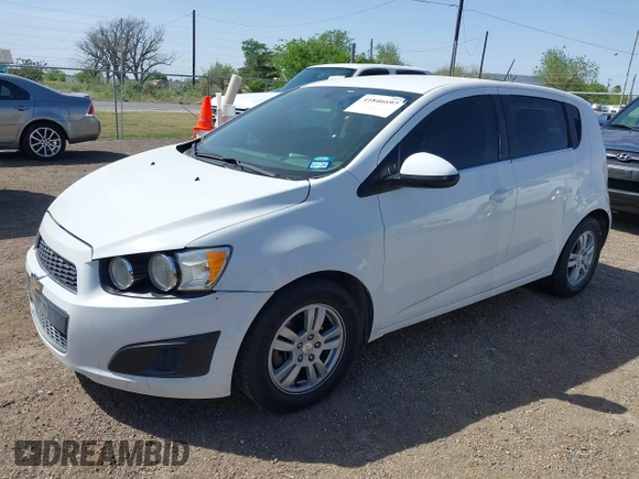 2016 Chevrolet Sonic LT with VIN 1G1JC6SH0G4161204, listed as a IAAI auction lot 41846697 with 115,795 mi miles. Bid and sale history available at carsss.com. Image 2.