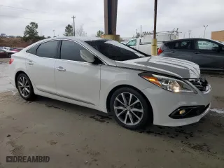 2015 Hyundai Azera with VIN KMHFG4JG9FA454268, listed as a Copart auction lot 46068015 with 155,101 mi miles and Salvage Title. Bid and sale history available at carsss.com. Image 4.