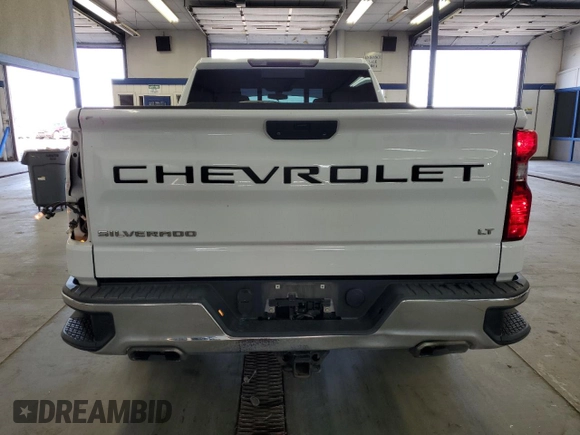 2021 Chevrolet Silverado 1500 LT with VIN 3GCUYDED8MG243182, listed as a Copart auction lot 51667475 with 104,195 mi miles and Salvage Title. Bid and sale history available at carsss.com. Image 6.