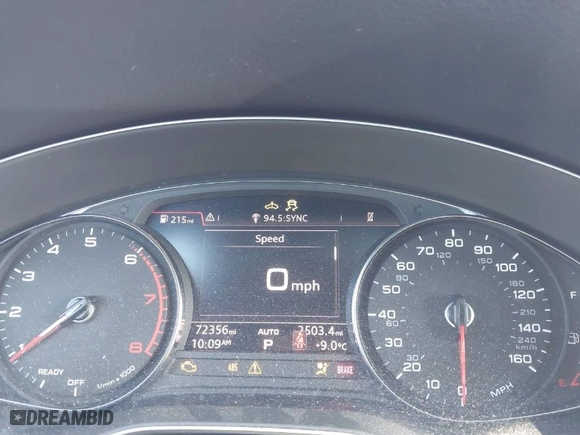 2020 Audi Q5 Premium with VIN WA1ANAFYXL2115457, listed as a IAAI auction lot 41441322 with 72,395 mi miles. Bid and sale history available at carsss.com. Image 7.