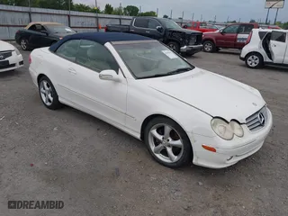 2005 Mercedes-Benz CLK-Class 3.2L with VIN WDBTK65GX5T049145, listed as a IAAI auction lot 41985639 with 150,540 mi miles. Bid and sale history available at carsss.com. Image 1.