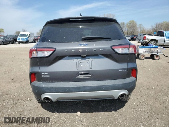 2021 Ford Escape SEL с VIN 1FMCU9H62MUA41075, выставлен на аукционе Copart как лот 53243335 с пробегом 29 209 миль миль и Списание • Salvage title. История ставок и продаж доступна на DreamBid. Изображение 6.