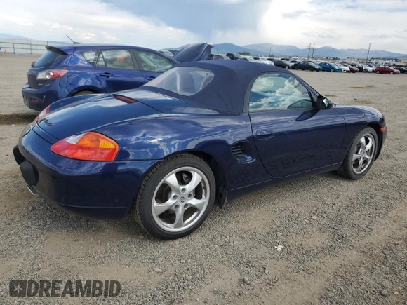 2001 Porsche Boxster с VIN WP0CA29811U621854, выставлен на аукционе Copart как лот 60405085 с пробегом 89 842 миль миль и Чистый • Clean title. История ставок и продаж доступна на DreamBid. Изображение 3.