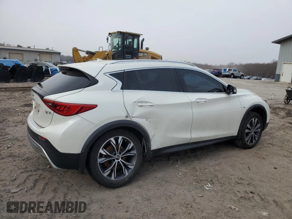 2017 Infiniti QX30 Premium with VIN SJKCH5CR3HA031792, listed as a Copart auction lot 46132175 with 101,870 mi miles and Salvage title. Bid and sale history available at DreamBid. Image 3.