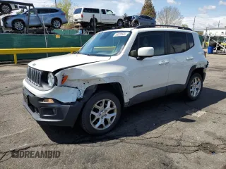 2017 Jeep Renegade Latitude z VIN ZACCJBBB0HPG40302, wystawiony jako Copart lot #55520555 z przebiegiem 98 774 mil mil oraz Szkoda całkowita • Salvage title. Historia ofert i sprzedaży dostępna na DreamBid. Obrazek 1.