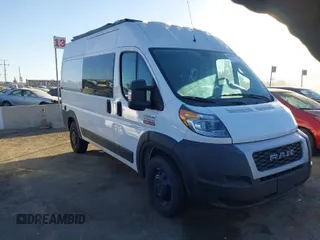 2021 Ram ProMaster Cargo with VIN 3C6LRVBG8ME539769, listed as a IAAI auction lot 40813813 with 39,935 mi miles. Bid and sale history available at carsss.com. Image 1.