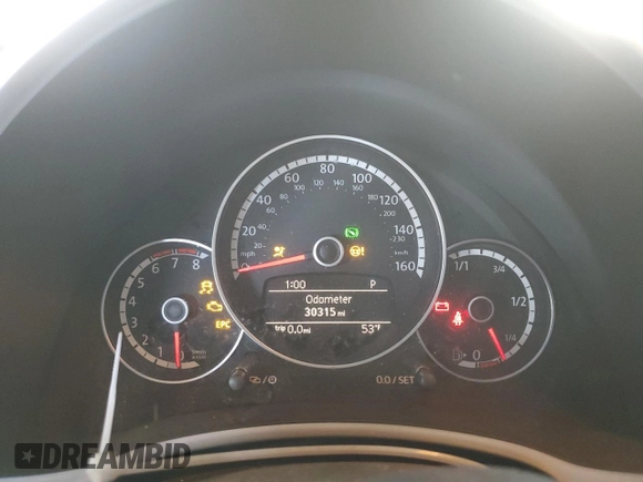 2015 Volkswagen Beetle 1.8T with VIN 3VW517AT3FM800881, listed as a Copart auction lot 87896105 with 30,315 mi miles and Salvage title. Bid and sale history available at DreamBid. Image 9.