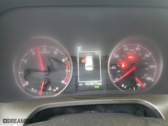 2017 Toyota RAV4 SE with VIN 2T3JFREV3HW588074, listed as a Copart auction lot 45357155 with 107,877 mi miles and Salvage Title. Bid and sale history available at carsss.com. Image 9.