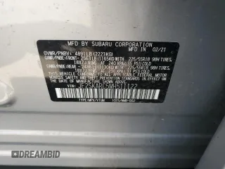 2021 Subaru Forester Special Sports with VIN JF2SKARC5MH511122, listed as a Copart auction lot 59970395 with 38,492 mi miles and Salvage title. Bid and sale history available at DreamBid. Image 13.